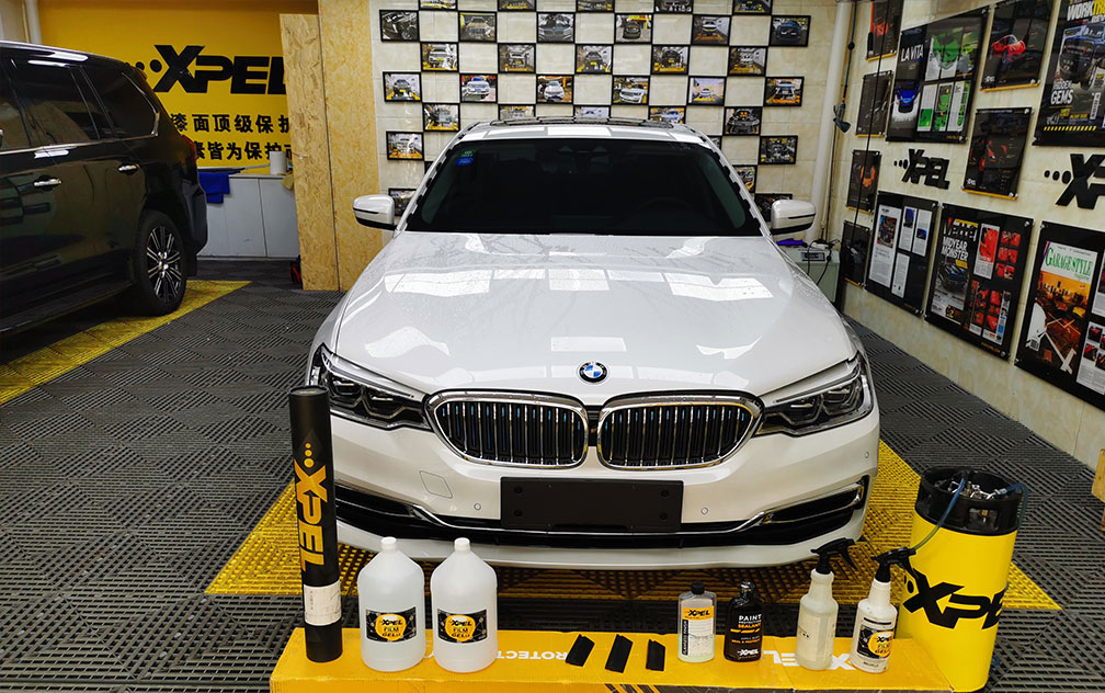 宝马523油电混合动力施工XPEL ARES