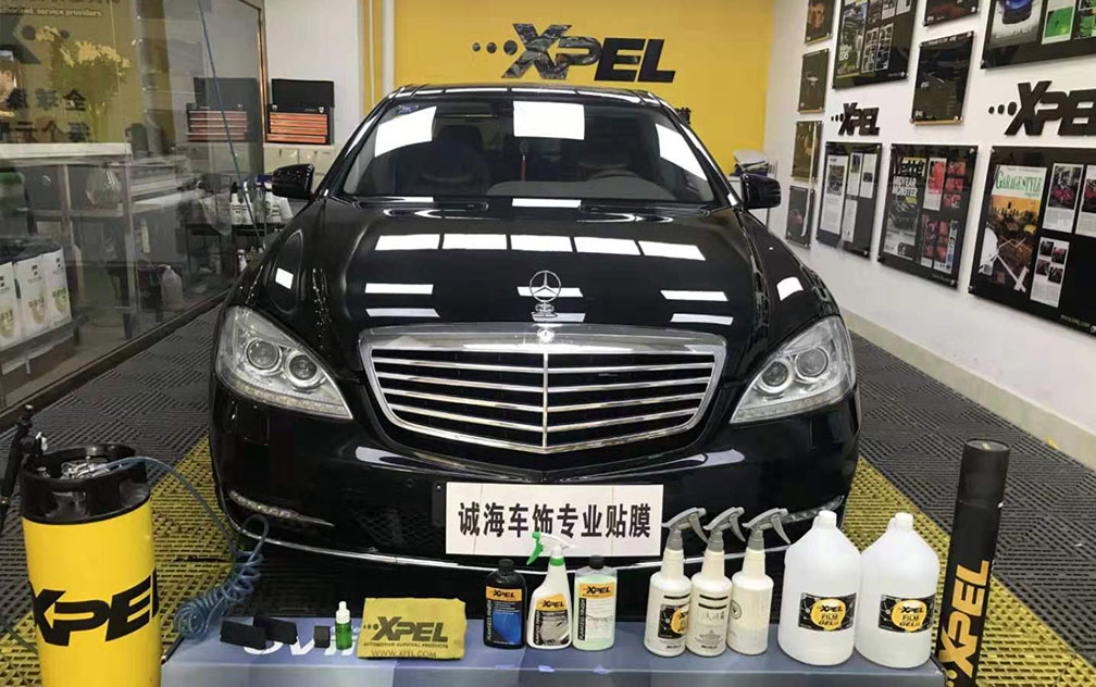 奔驰S350施工OViiO